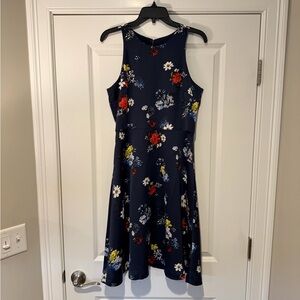 Banana Republic Navy Floral Dress